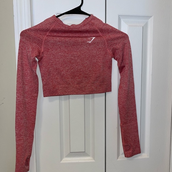 VITAL SEAMLESS 2.0 LONG SLEEVE CROP TOP GYMSHARK - Picture 2 of 8